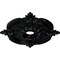 Ekena Millwork Benson Classic Ceiling Medallion (Canopies up to 6 1/2"), 28 3/8"OD x 3 3/4"ID x 1 5/8"P, Jet Black CM28BEBLF - alternate 4